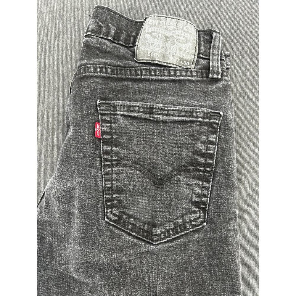 511 Slim Fit Jeans Men's 33x30 Faded Black Charcoal Stretch Denim